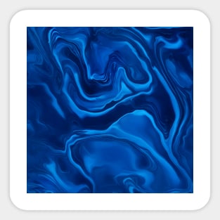 BLUE LIQUID MARBLE DESIGN, PATTERN Sticker